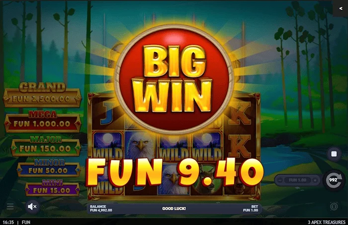 3 Apex Treasures - Grote Hold & Win-winst